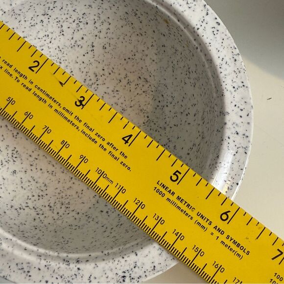 Vintage Delta Group Confetti Melamine Speckled 4 Bowl Set Italy - Picture 8 of 8